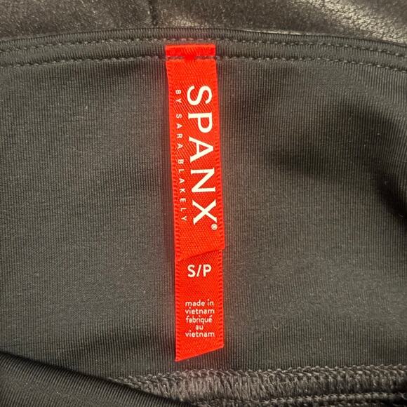 Copied - Spanx Faux Leather Black Leggings Size Small - Picture 9 of 12